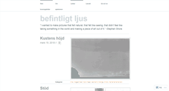 Desktop Screenshot of befintligtljus.com